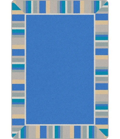 Joy Carpets Kid Essentials Light Blue Off the Cuff 10ft.9in. x 13ft.2in. Rect. Rug