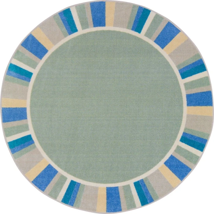 Joy Carpets Kid Essentials Sage Off the Cuff 7ft.7in. Round Rug