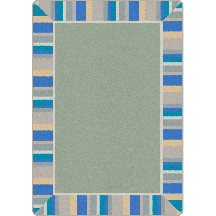 Joy Carpets Kid Essentials Sage Off the Cuff 7ft.8in. x 10ft.9in. Rect. Rug