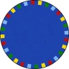 Joy Carpets Kid Essentials Brights On the Border 5ft.4in. Round Rug