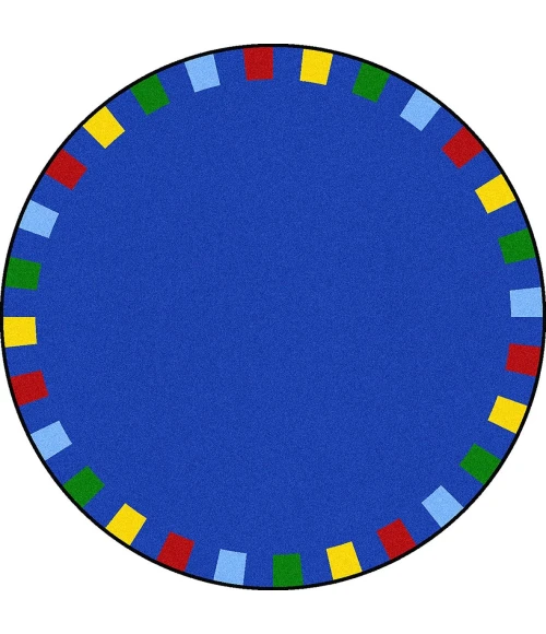 Joy Carpets Kid Essentials Brights On the Border 13ft.2in. Round Rug