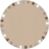 Joy Carpets Kid Essentials Neutrals On the Border 5ft.4in. Round Rug
