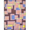 Joy Carpets Kid Essentials Grape Outside the Box 10ft.9in. x 13ft.2in. Rect. Rug