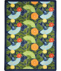 Joy Carpets Kaleidoscope Green Pacific Rim 10ft.9in. x 13ft.2in. Rect. Rug