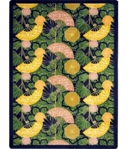 Joy Carpets Kaleidoscope Olive Pacific Rim 5ft.4in. x 7ft.8in. Rect. Rug