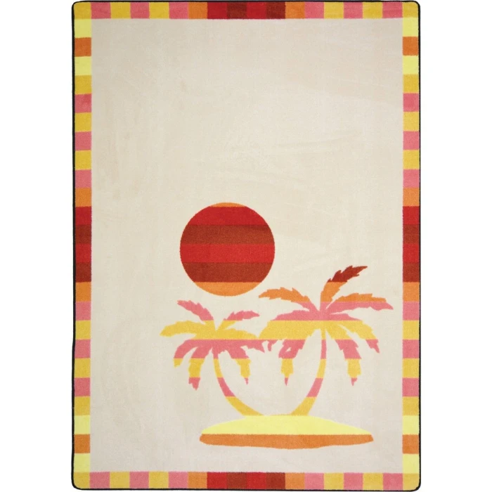 Joy Carpets Summer Solstice Multi Paradise Isle 5ft.4in. x 7ft.8in. Rect. Rug