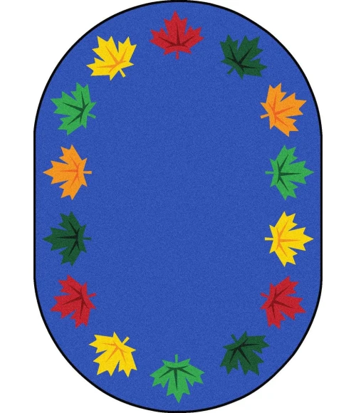 Joy Carpets Kid Essentials Multi Parliament Hill 7ft.8in. x 10ft.9in. Oval Rug