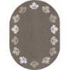 Joy Carpets Kid Essentials Neutral Parliament Hill 7ft.8in. x 10ft.9in. Oval Rug