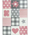 Joy Carpets Claremont Kids Blush Patchwork Girl 5ft.4in. x 7ft.8in. Rect. Rug
