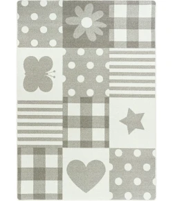 Joy Carpets Claremont Kids Linen Patchwork Girl 3ft.10in. x 5ft.4in. Rect. Rug