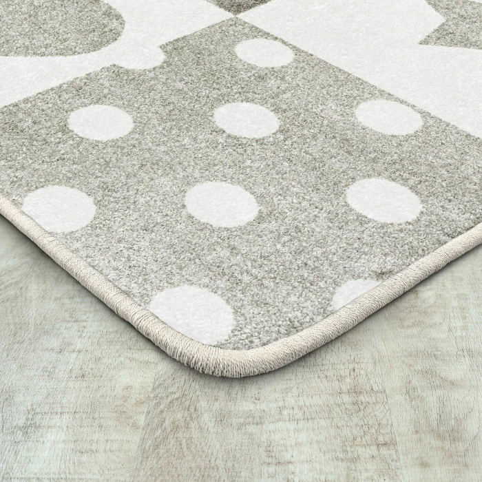 Joy Carpets Claremont Kids Linen Patchwork Girl 5ft.4in. x 7ft.8in. Rect. Rug