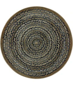Joy Carpets Kid Essentials Slate Peaceful Pebbles 5ft.4in. Round Rug