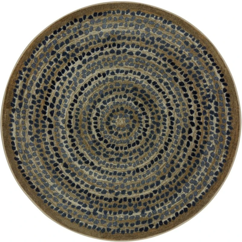 Joy Carpets Kid Essentials Slate Peaceful Pebbles 5ft.4in. Round Rug