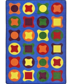 Joy Carpets Kid Essentials Multi Perfect Fit 5ft.4in. x 7ft.8in. Rect. Rug