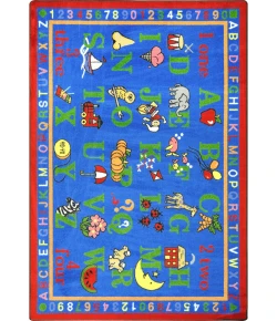 Joy Carpets Kid Essentials Multi Phonics Fun 7ft.8in. x 10ft.9in. Rect. Rug