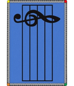 Joy Carpets Kid Essentials Blue Play Along 10ft.9in. x 13ft.2in. Rect. Rug