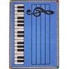 Joy Carpets Kid Essentials Blue w/ keys Play Along 13ft.2in. Round Rug