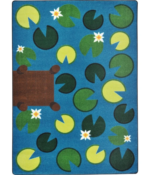 Joy Carpets Kid Essentials Multi Playful Pond 3ft.10in. x 5ft.4in. Rect. Rug