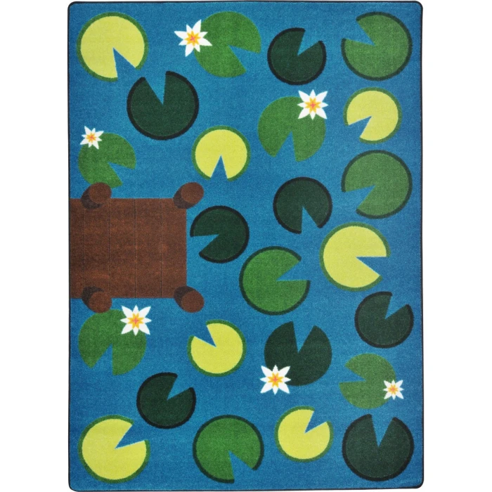 Joy Carpets Kid Essentials Multi Playful Pond 3ft.10in. x 5ft.4in. Rect. Rug