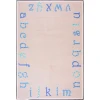Joy Carpets Kid Essentials Blue Polka Dot ABC 5ft.4in. x 7ft.8in. Rect. Rug