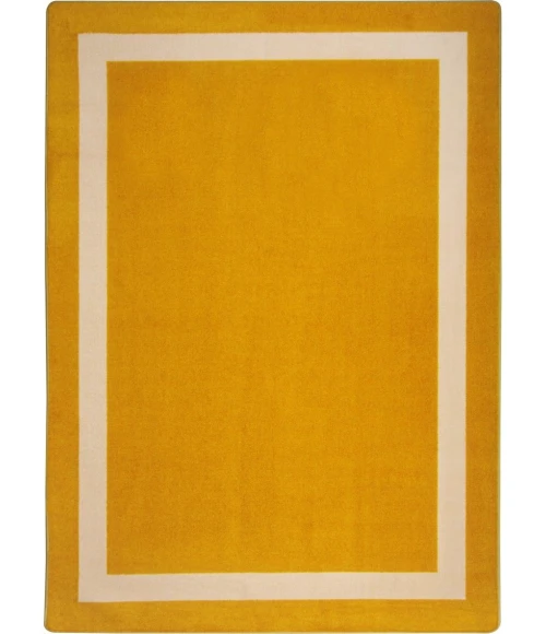 Joy Carpets Kid Essentials Goldenrod Portrait 7ft.8in. x 10ft.9in. Rect. Rug