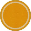 Joy Carpets Kid Essentials Goldenrod Portrait 5ft.4in. Round Rug