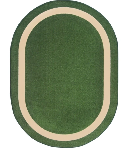 Joy Carpets Kid Essentials Greenfield Portrait 10ft.9in. x 13ft.2in. Oval Rug