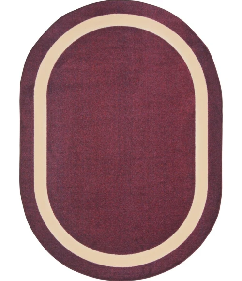 Joy Carpets Kid Essentials Heather Portrait 10ft.9in. x 13ft.2in. Oval Rug