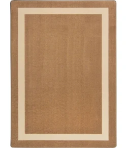 Joy Carpets Kid Essentials Mocha Portrait 10ft.9in. x 13ft.2in. Oval Rug