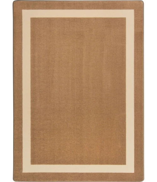 Joy Carpets Kid Essentials Mocha Portrait 10ft.9in. x 13ft.2in. Oval Rug