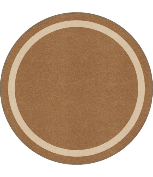 Joy Carpets Kid Essentials Mocha Portrait 10ft.9in. x 13ft.2in. Oval Rug