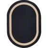 Joy Carpets Kid Essentials Onyx Portrait 5ft.4in. x 7ft.8in. Oval Rug