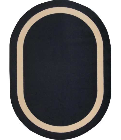Joy Carpets Kid Essentials Onyx Portrait 10ft.9in. x 13ft.2in. Oval Rug