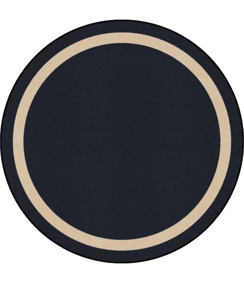 Joy Carpets Kid Essentials Onyx Portrait 5ft.4in. Round Rug