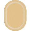 Joy Carpets Kid Essentials Sandstone Portrait 5ft.4in. x 7ft.8in. Oval Rug