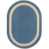 Joy Carpets Kid Essentials Seaside Portrait 5ft.4in. x 7ft.8in. Oval Rug