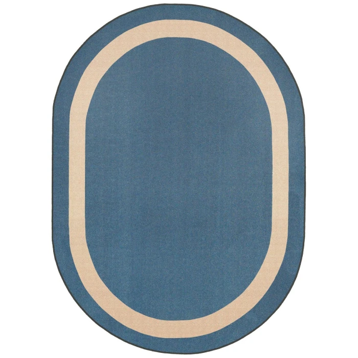 Joy Carpets Kid Essentials Seaside Portrait 3ft. 10in. x 5ft. 4in. Oval Rug