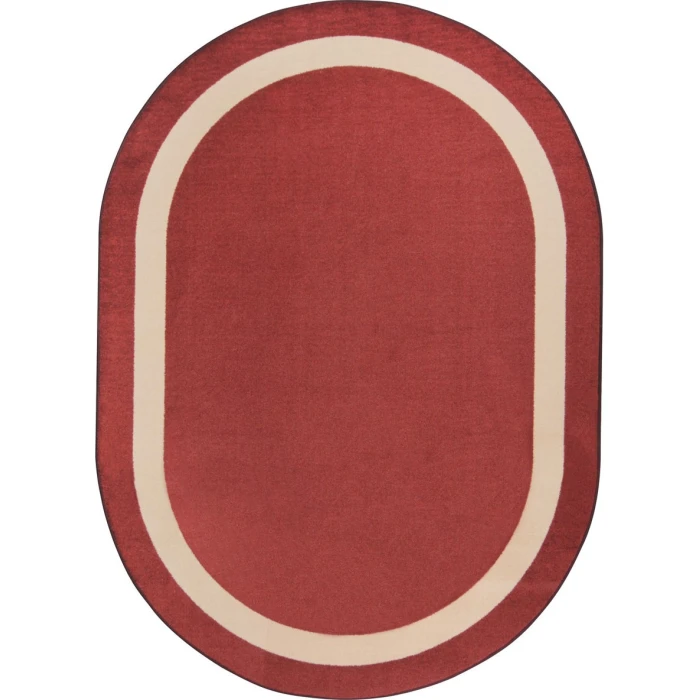 Joy Carpets Kid Essentials Wine Portrait 7ft.7in. Round Rug