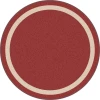 Joy Carpets Kid Essentials Wine Portrait 5ft.4in. Round Rug