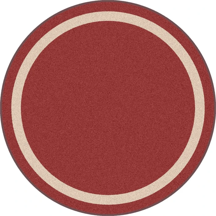 Joy Carpets Kid Essentials Wine Portrait 7ft.7in. Round Rug