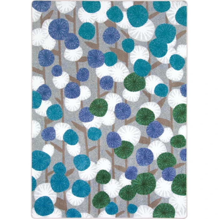 Joy Carpets First Take Peacock Posy Grove 7ft.8in. x 10ft.9in. Rect. Rug