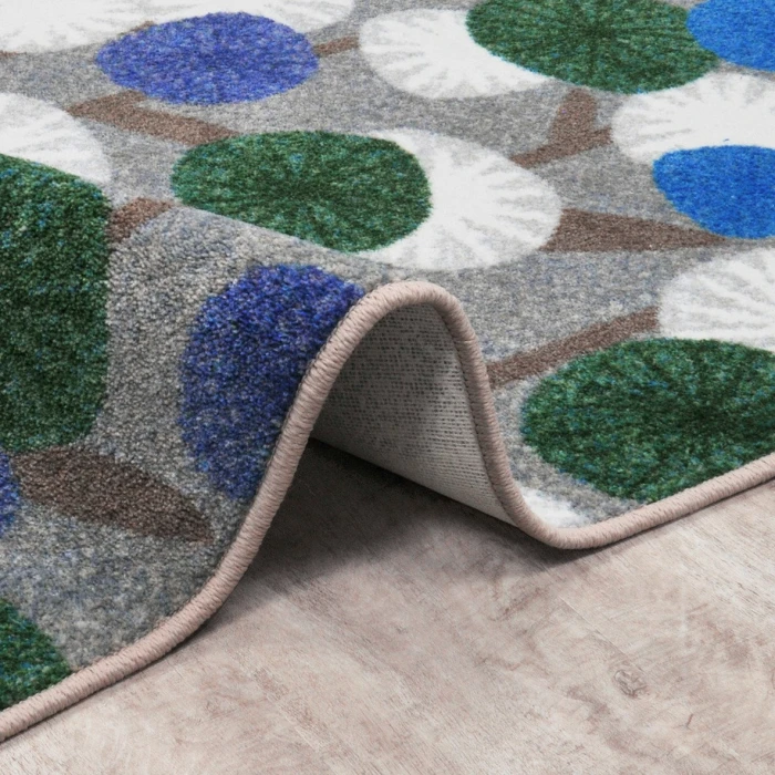 Joy Carpets First Take Peacock Posy Grove 7ft.8in. x 10ft.9in. Rect. Rug