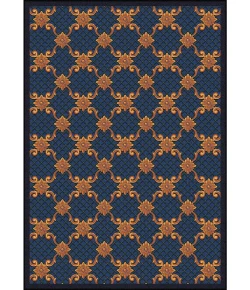 Joy Carpets Any Day Matinee Teal Queen Anne 5ft.4in. x 7ft.8in. Rect. Rug