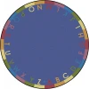 Joy Carpets Kid Essentials Pastel Rainbow Alphabet 13ft.2in. Round Rug