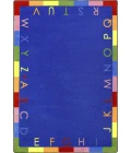 Joy Carpets Kid Essentials Primary Rainbow Alphabet 7ft.7in. Round Rug