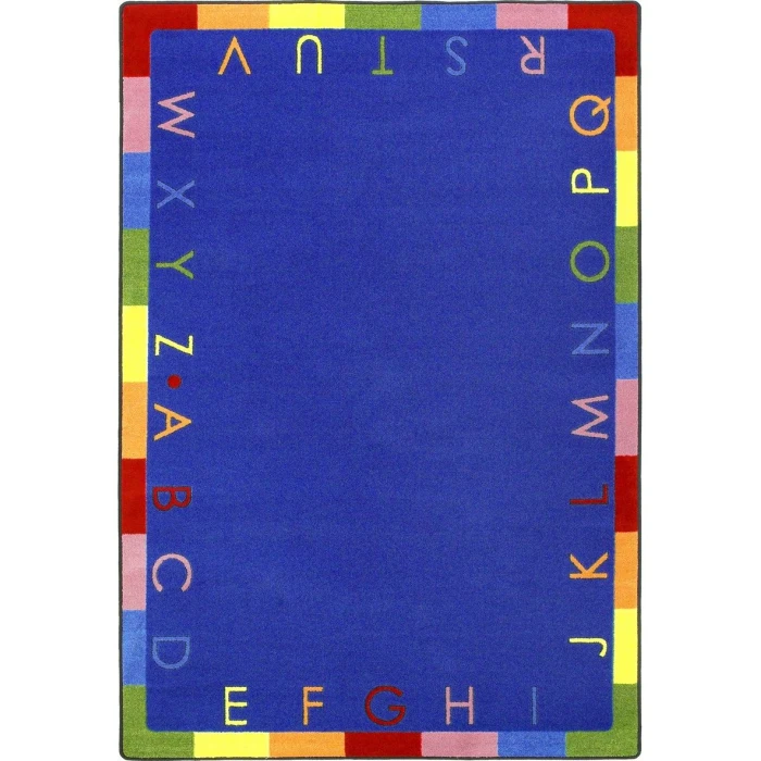 Joy Carpets Kid Essentials Primary Rainbow Alphabet 3ft.10in. x 5ft.4in. Rect. Rug