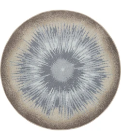 Joy Carpets Kid Essentials Sandstone Rare Earth 7ft. 7in. Round Rug