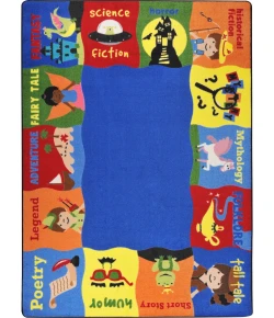 Joy Carpets Kid Essentials Multi Read Me A Story 5ft.4in. x 7ft.8in. Rect. Rug