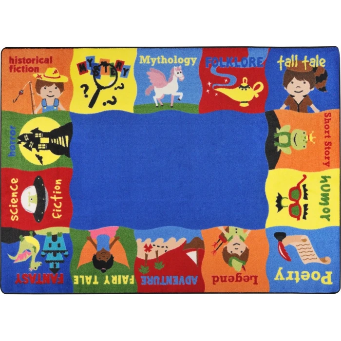 Joy Carpets Kid Essentials Multi Read Me A Story 10ft.9in. x 13ft.2in. Rect. Rug