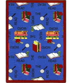 Joy Carpets Kid Essentials Multi Read the Word 5ft.4in. x 7ft.8in. Rect. Rug